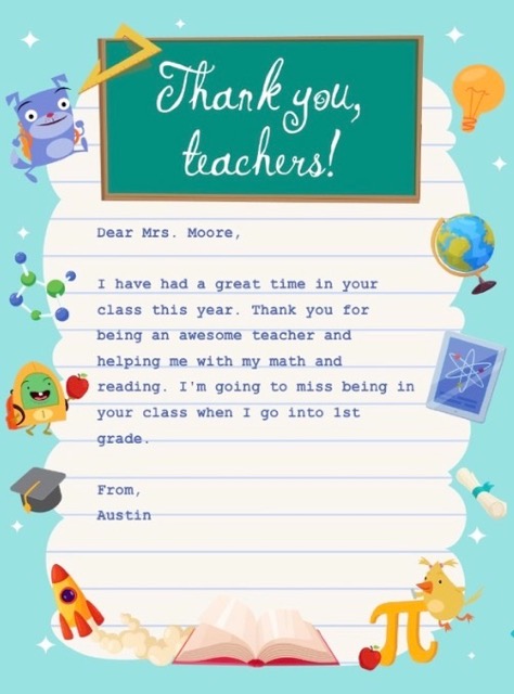 In their own words: Students’ thank-you messages to teachers